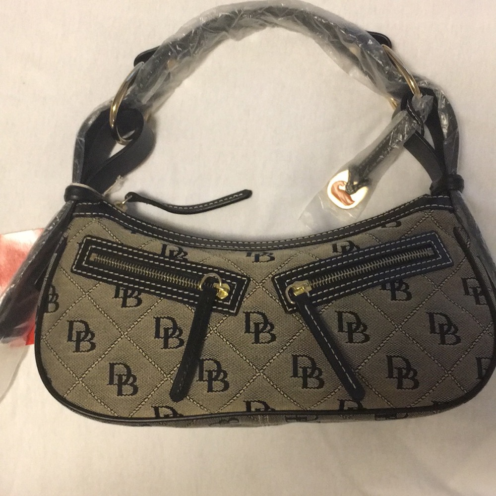 Dooney and Bourk Canvas & Leather Bag